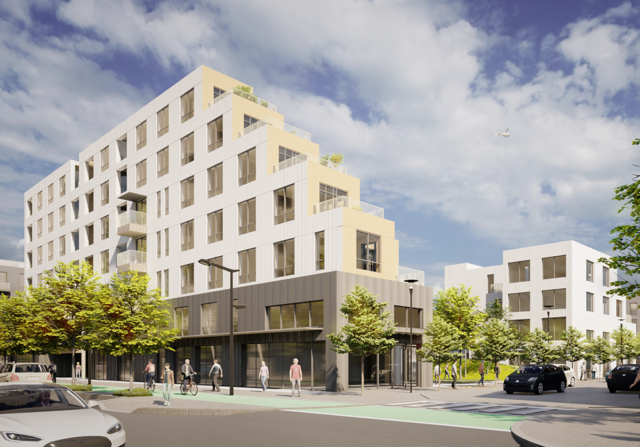 Oceanfront Squamish Mixed-use mass timber concept