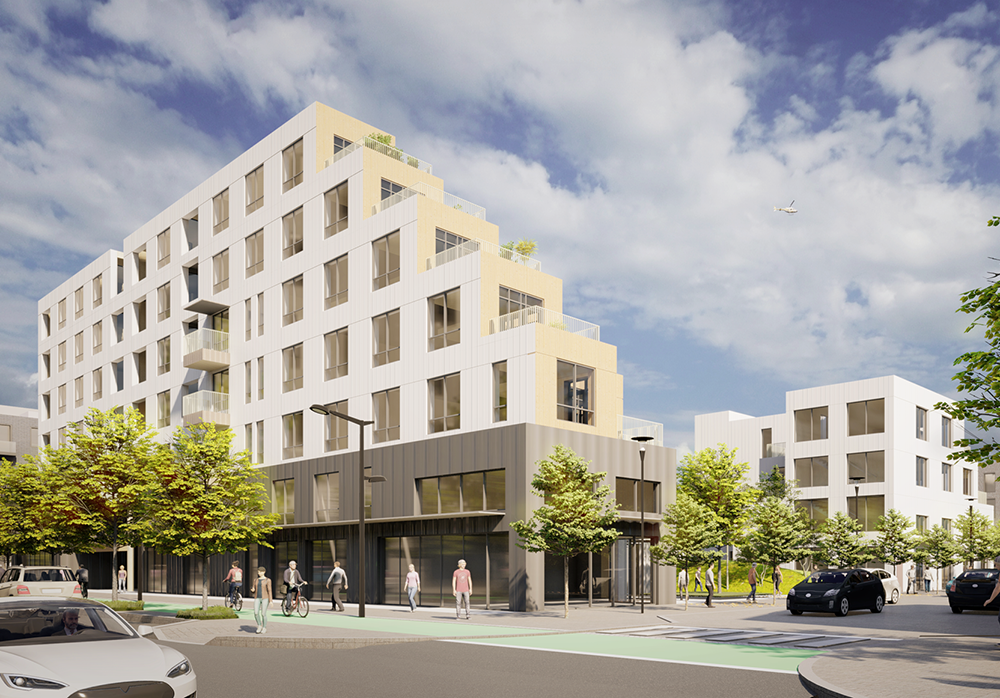 Oceanfront Squamish Mixed-use mass timber concept