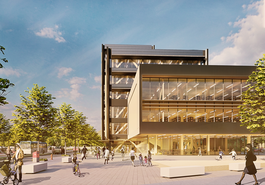 Squamish Civic Centre Plaza view