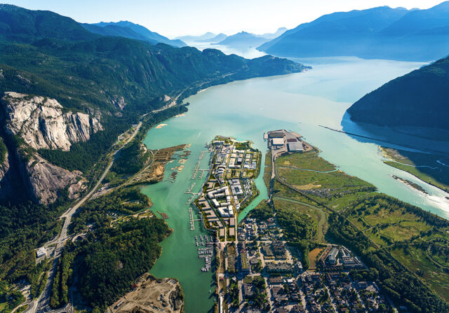 Oceanfront Squamish Master Plan - view south