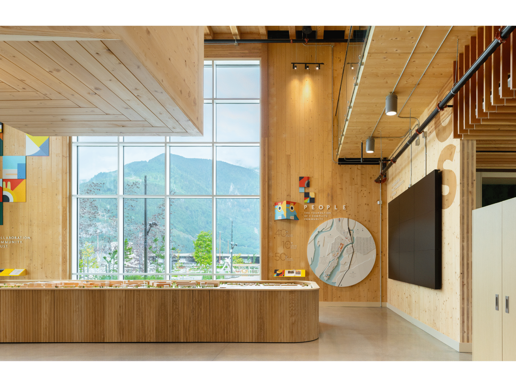 Oceanfront Squamish Presentation Centre - masterplan model